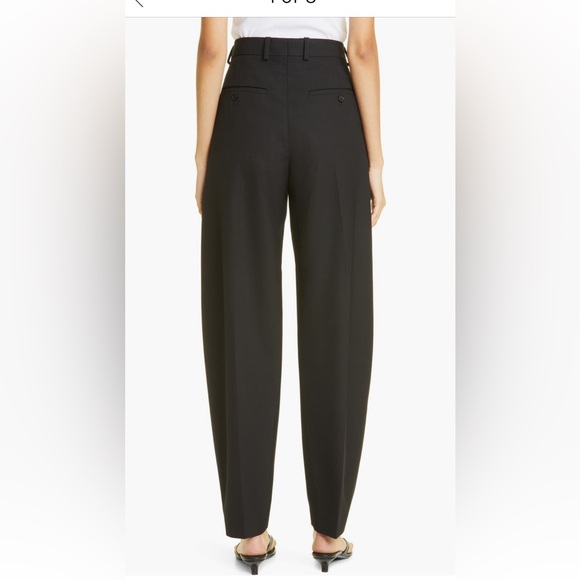 TOTEME Runway Black Barrel-Leg Trousers Eu 36 US 4 - Picture 3 of 17
